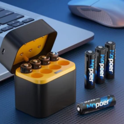 PowerHub 2 en 1 avec 8 piles rechargeables AA